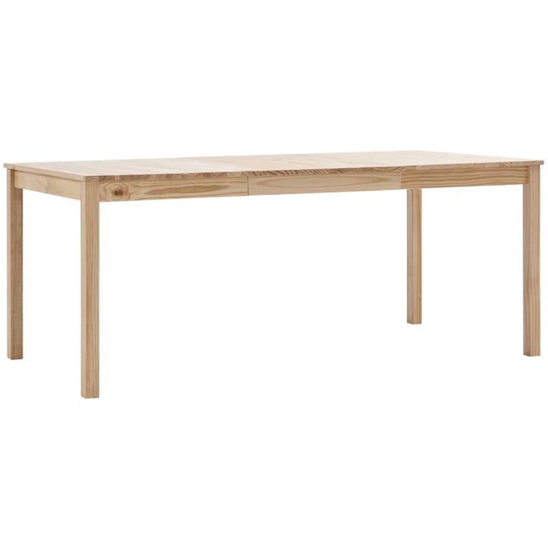 

vidaXL Mesa de Comedor de Madera de Pino Natural 180x90x73 cm - Marrón