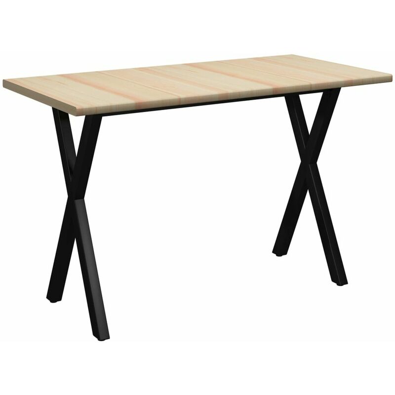 

Happyshopping - Mesa de comedor de madera de pino 140x70x76 cm