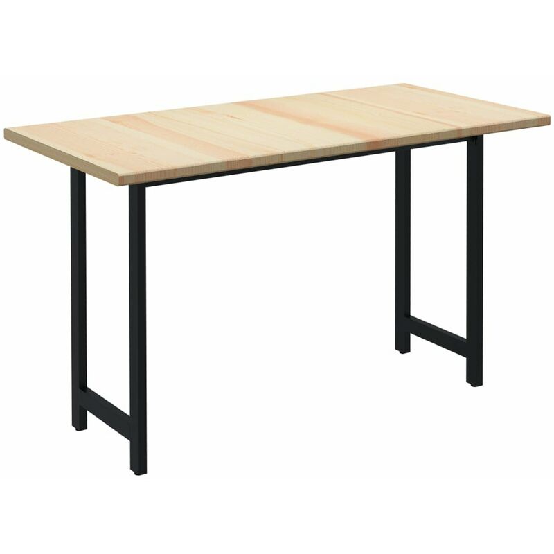 

Mesa de comedor de madera de pino 140x70x76 cm