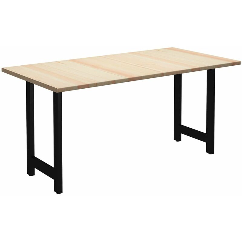 

Happyshopping - Mesa de comedor de madera de pino 160x80x76 cm