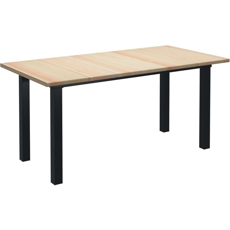 

Mesa de comedor de madera de pino 160x80x76 cm