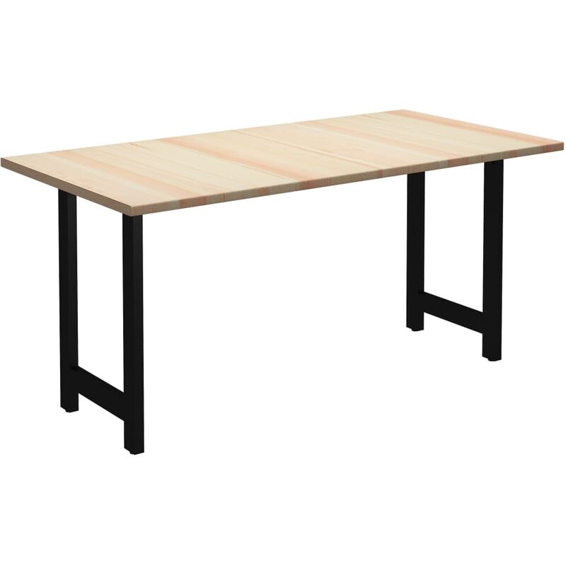 

Mesa de comedor de madera de pino 160x80x76 cm