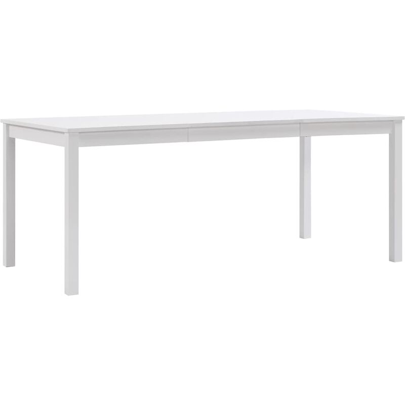 

BHD - Mesa de comedor de madera de pino blanco 180x90x73 cm