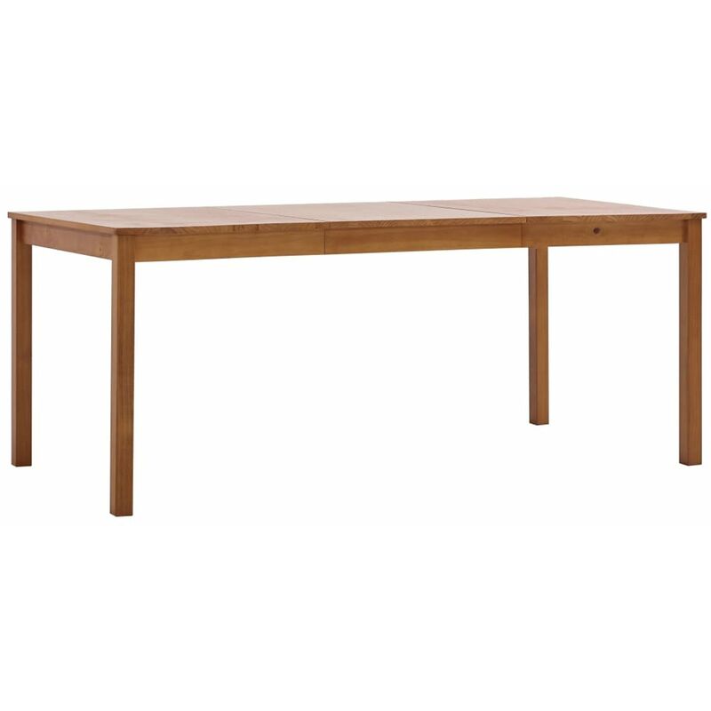 

Mesa de comedor de madera de pino marron miel 180x90x73 cm