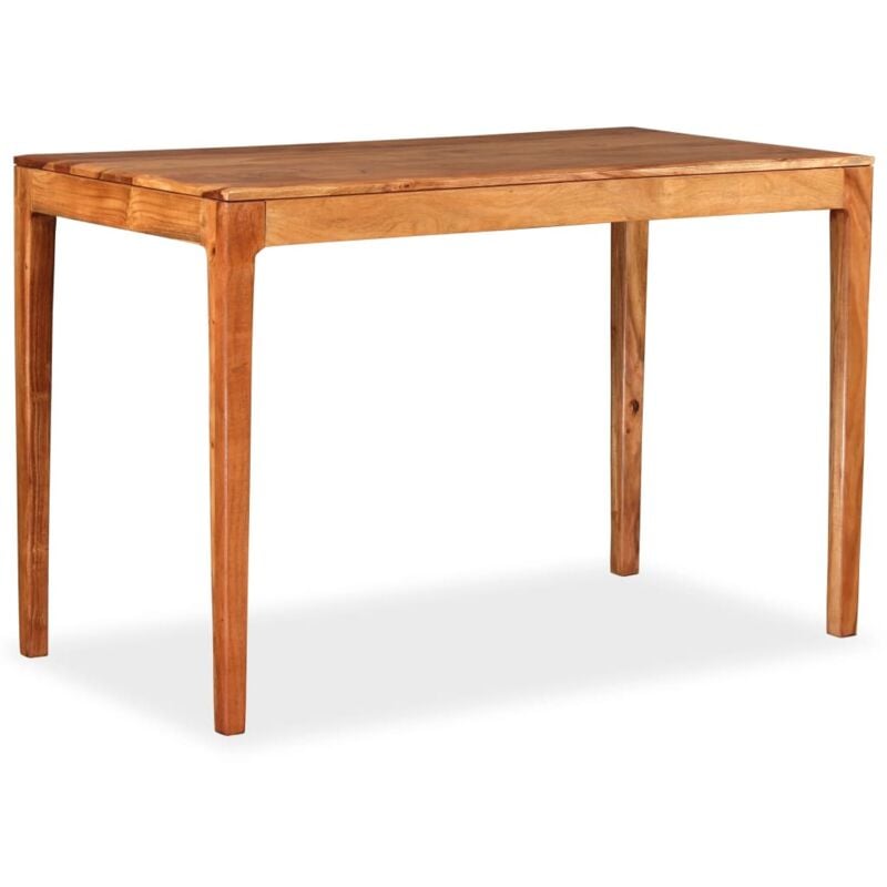 

Vidaxl - Mesa de comedor de madera maciza 118x60x76 cm - Marrón