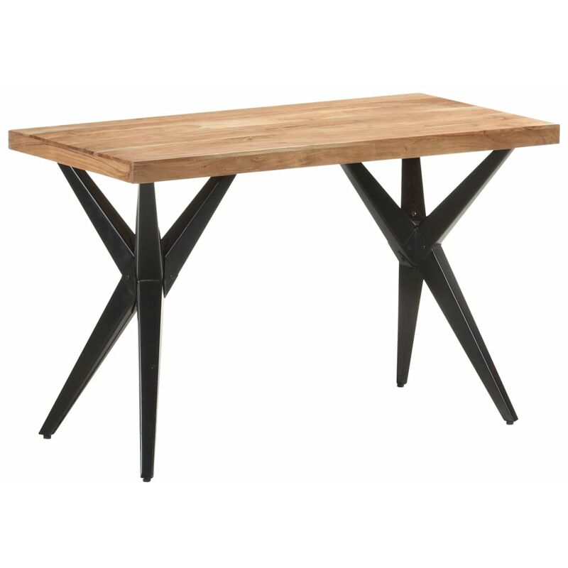 

Mesa de comedor de madera maciza de acacia 120x60x76 cm