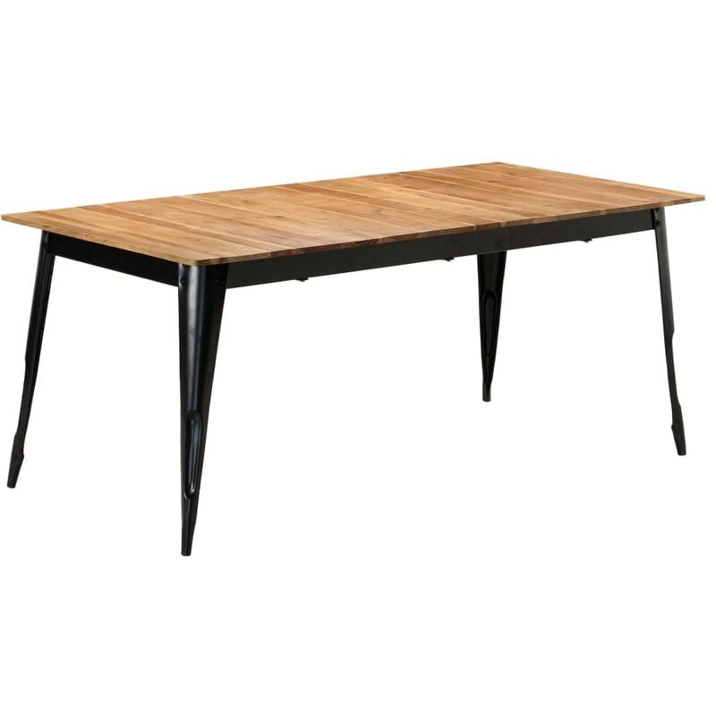 

Happyshopping - Mesa de comedor de madera maciza de acacia 180x90x76 cm