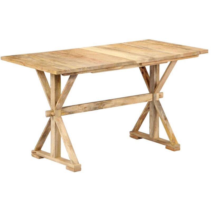 

Mesa de comedor de madera maciza de mango 118x58x76 cm