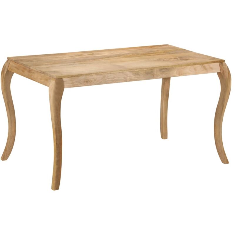 

vidaXL Madera Maciza de Mango Mesa de Comedor 135x75x76 cm - Marrón