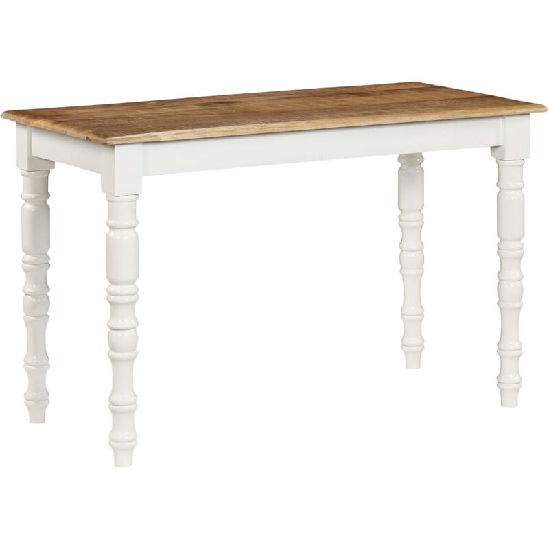 

Happyshopping - Mesa de comedor de madera maciza de mango 120x60x76 cm