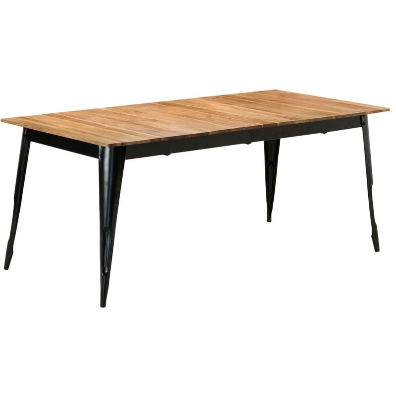 

vidaXL Mesa de Comedor de Madera Maciza de Acacia 180x90x76 cm - Marrón