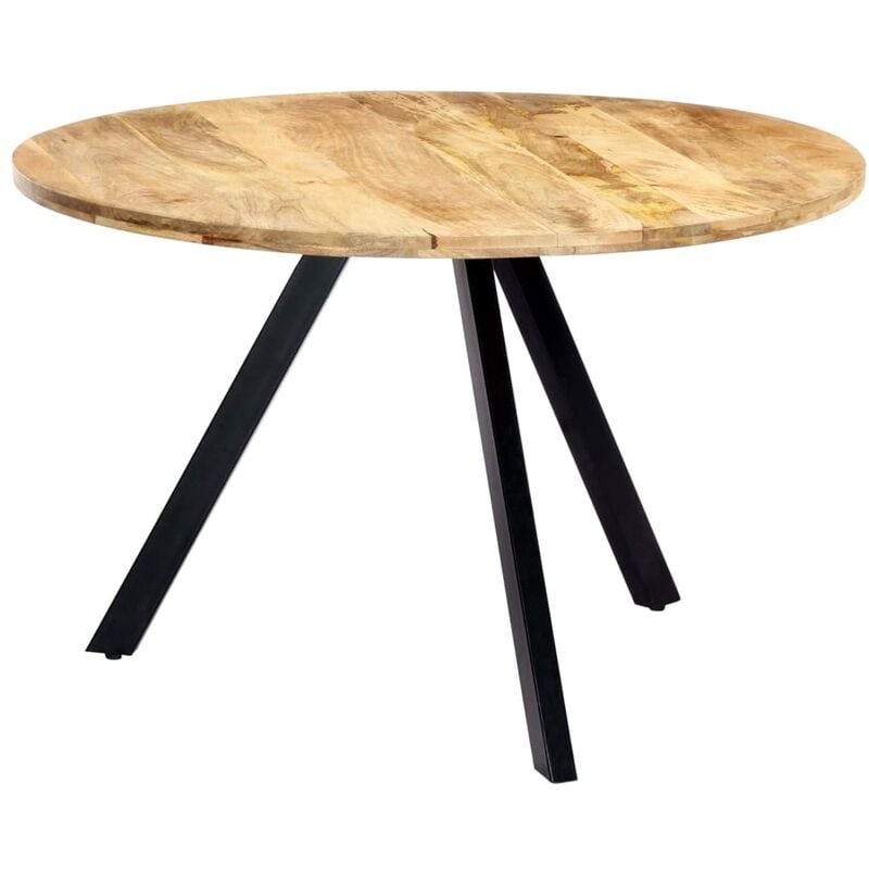 

Mesa de comedor de madera maciza de mango 120x76 cm - Marrón