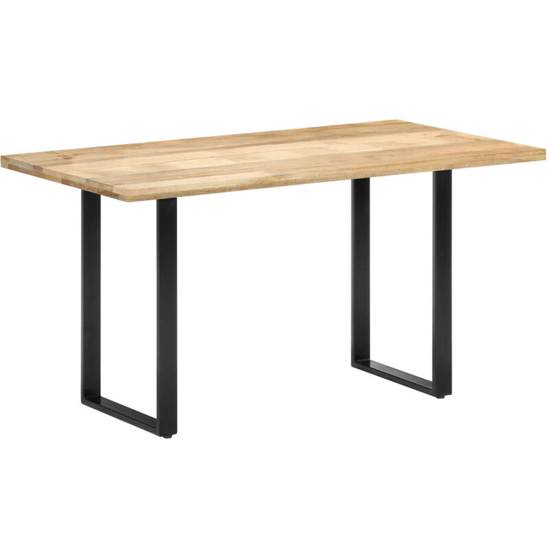 

Mesa de comedor de madera maciza de mango 140x70x76 cm