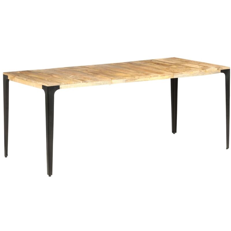 

vidaXL Madera Maciza de Mango Mesa de Comedor 180x90x76 cm - Marrón