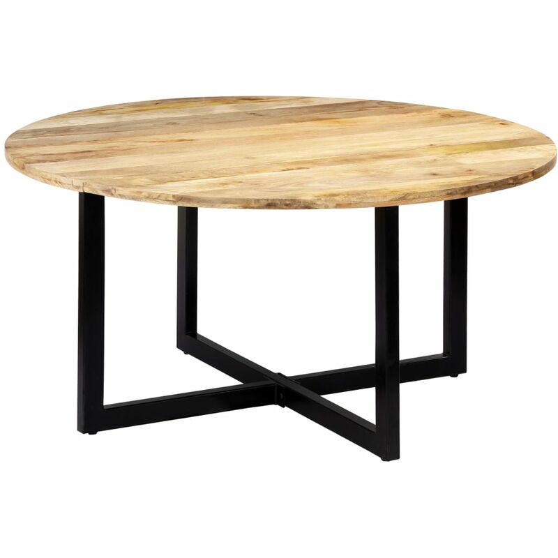 

Mesa de comedor de madera maciza de mango 150x73 cm - Marrón