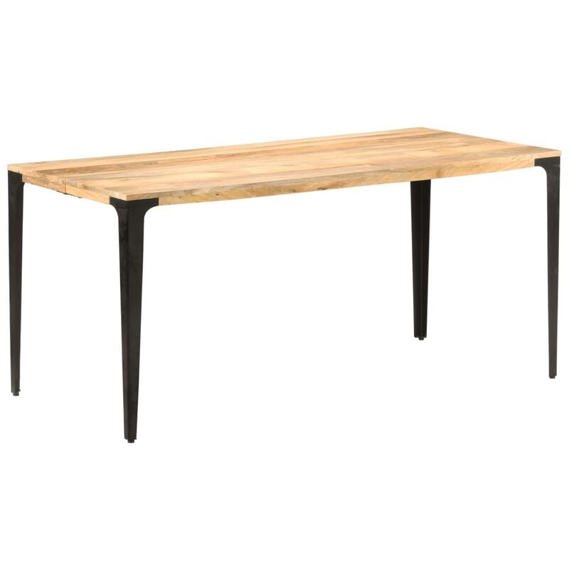 

Mesa de comedor de madera maciza de mango 160x80x76 cm - Marrón