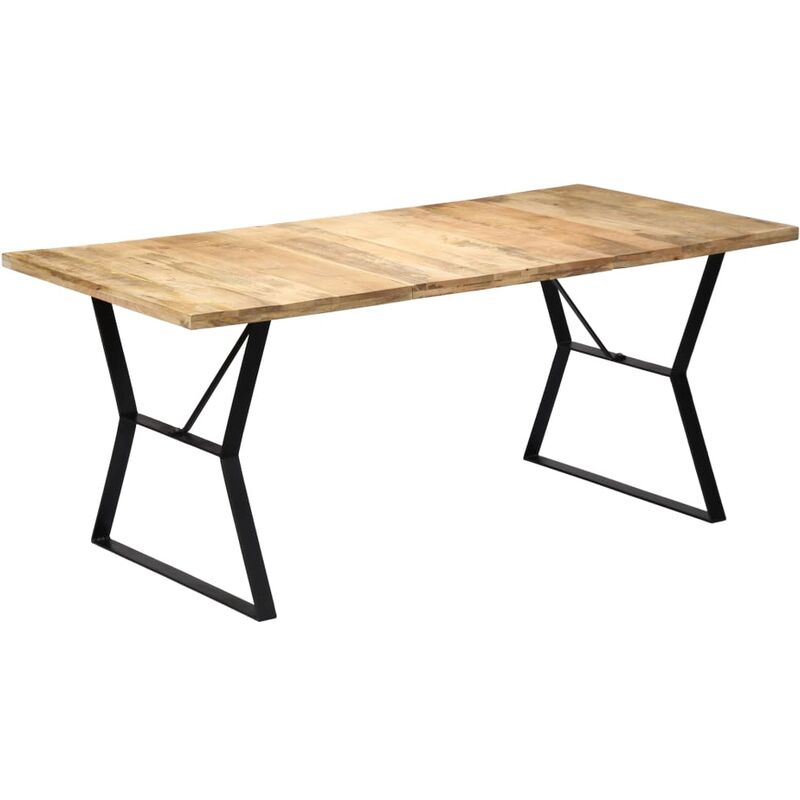 

Mesa de comedor de madera maciza de mango 180x90x76 cm