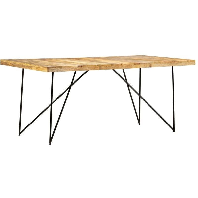 

BHD - Mesa de comedor de madera maciza de mango 180x90x76 cm
