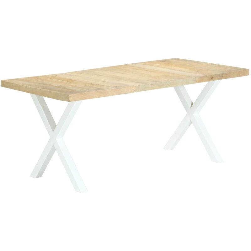 

BHD - Mesa de comedor de madera maciza de mango 180x90x76 cm