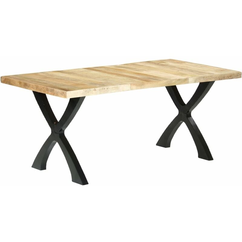 

BHD - Mesa de comedor de madera maciza de mango 180x90x76 cm