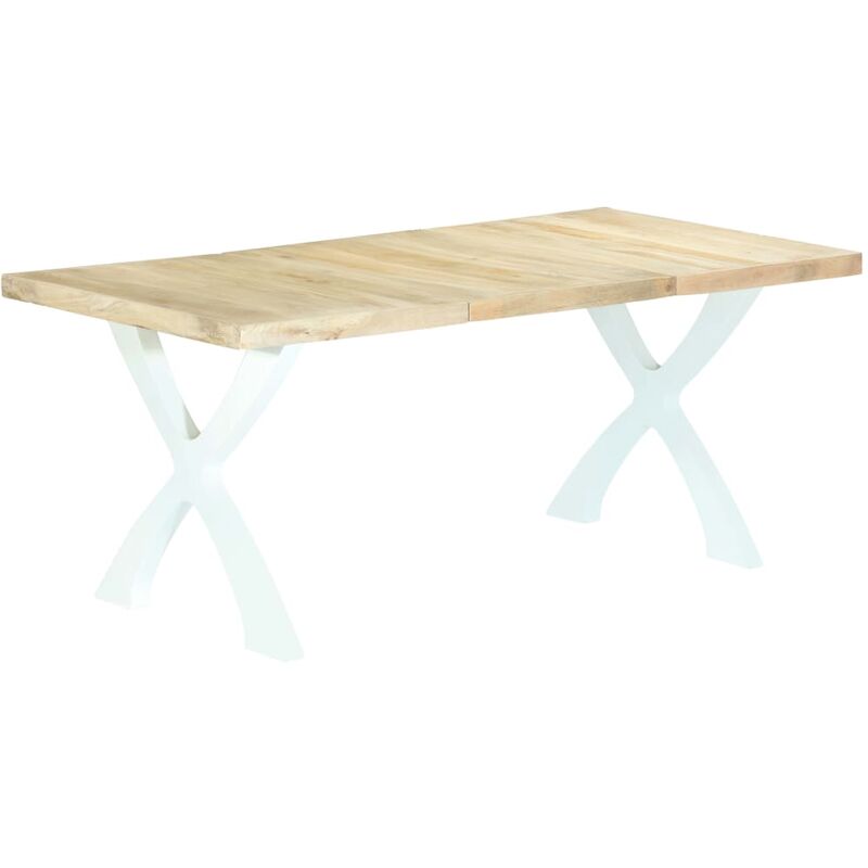 

BHD - Mesa de comedor de madera maciza de mango 180x90x76 cm