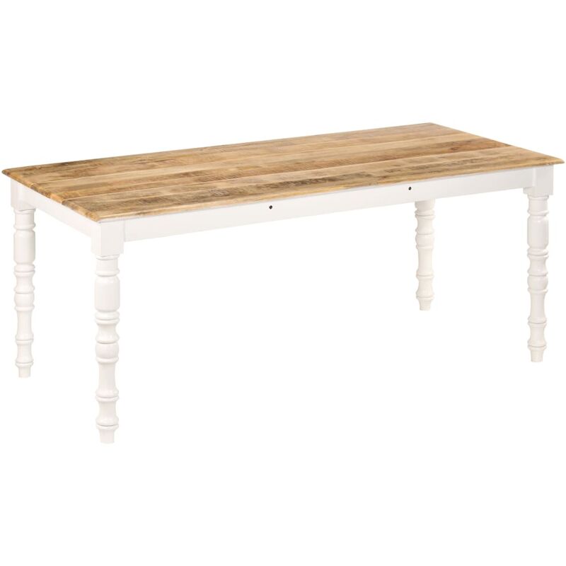 

Mesa de comedor de madera maciza de mango 180x90x76 cm