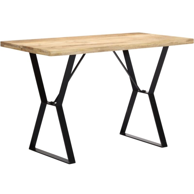 

vidaXL Mesa de comedor madera maciza de mango 120x60x76 cm - Marrón