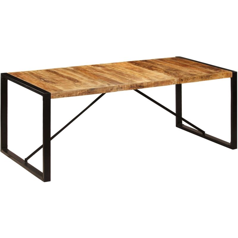 

BHD - Mesa de comedor de madera maciza de mango 200x100x75 cm