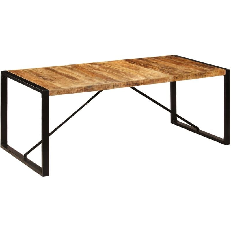 

vidaXL Mesa de Comedor de Madera Maciza de Mango 200x100x75 cm - Marrón