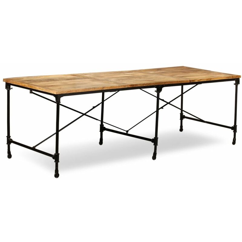 

BHD - Mesa de comedor de madera maciza de mango 240 cm