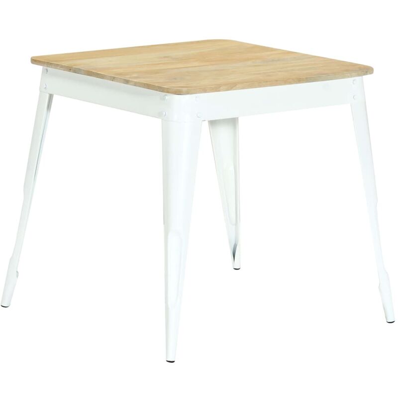 

Mesa de comedor de madera maciza de mango 75x75x76 cm
