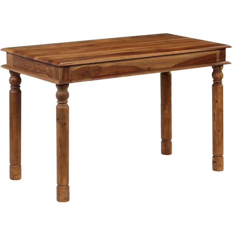 

Mesa de comedor de madera maciza de sheesham 120x60x77 cm - Marrón