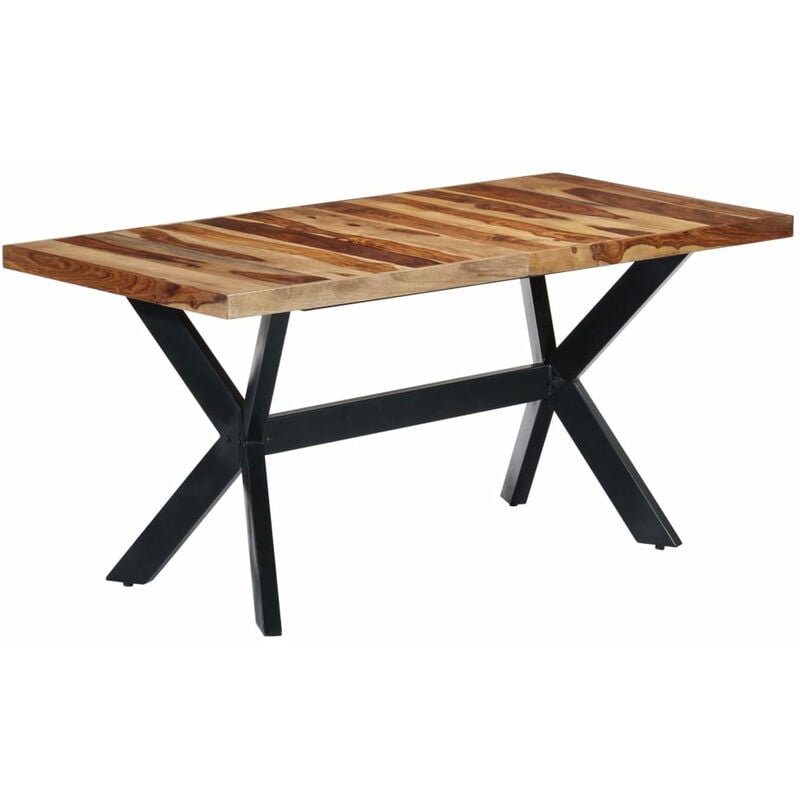 

Mesa de comedor de madera maciza de sheesham 160x80x75 cm