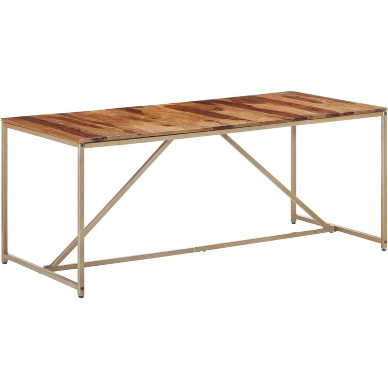 

Mesa de comedor de madera maciza de sheesham 180x90x76 cm