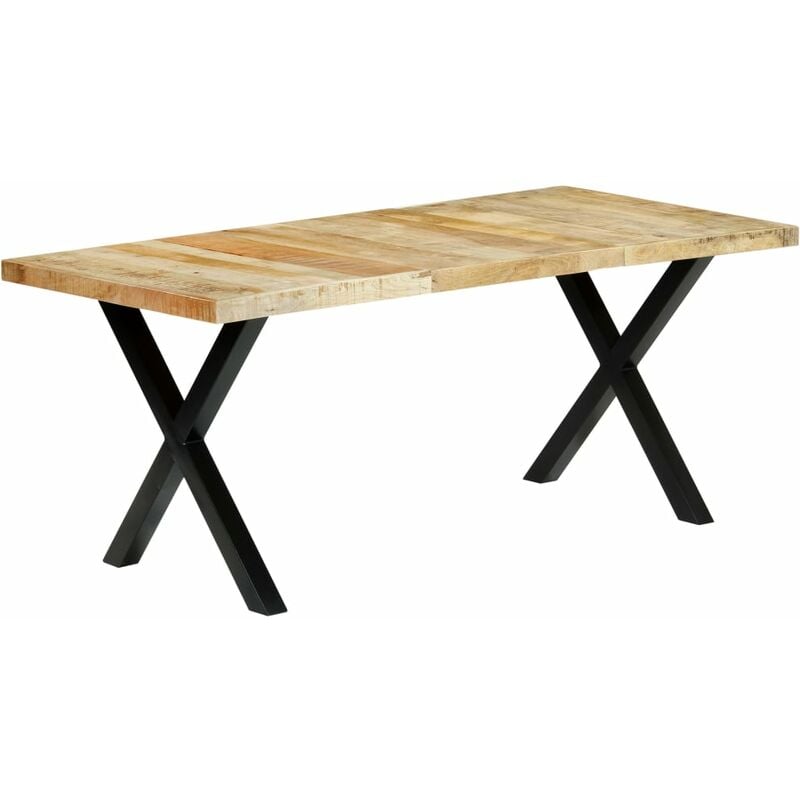 

vidaXL Mesa de Comedor 180x90x76 cm de Madera Maciza de Mango - Marrón