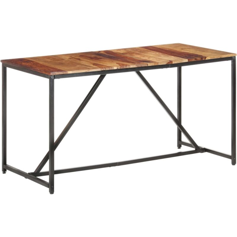 

vidaXL Madera Maciza de Sheesham Mesa de Comedor 140x70x76 cm - Marrón
