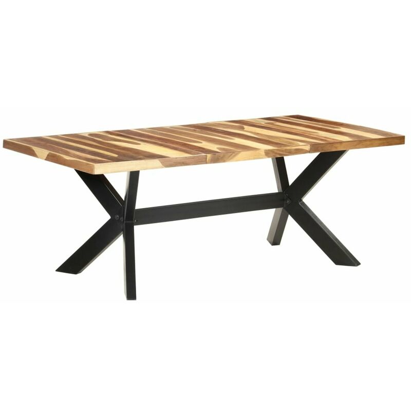

Mesa de comedor de madera maciza de sheesham 200x100x75 cm