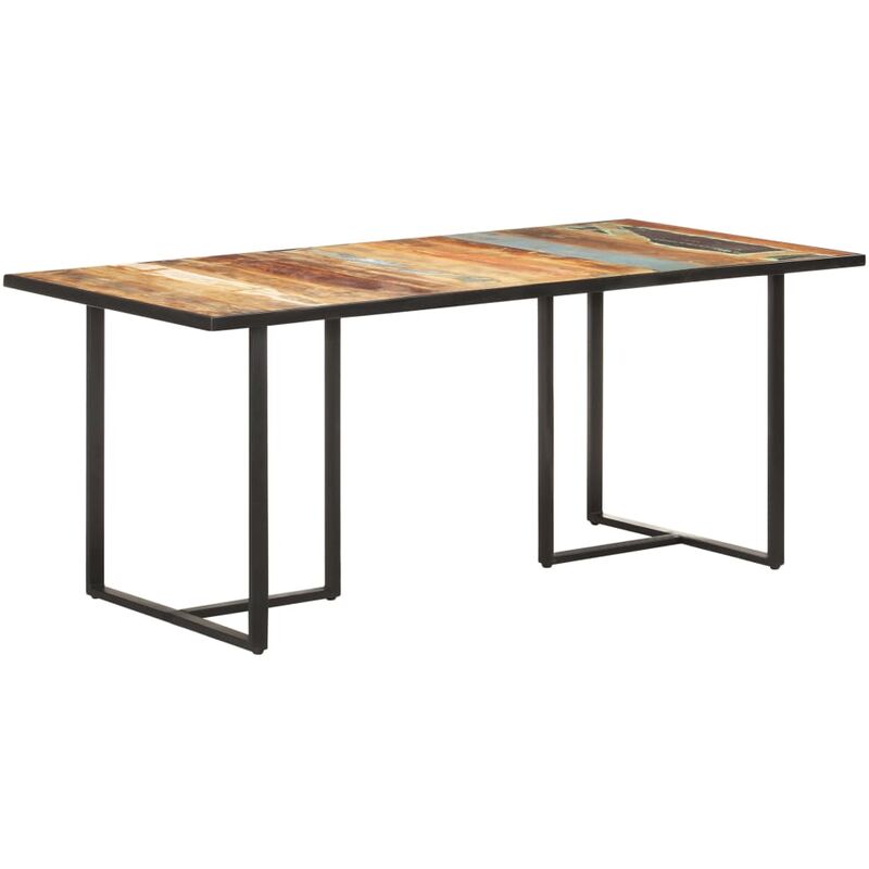 

vidaXL Mesa de comedor de madera maciza reciclada 180 cm - Marrón