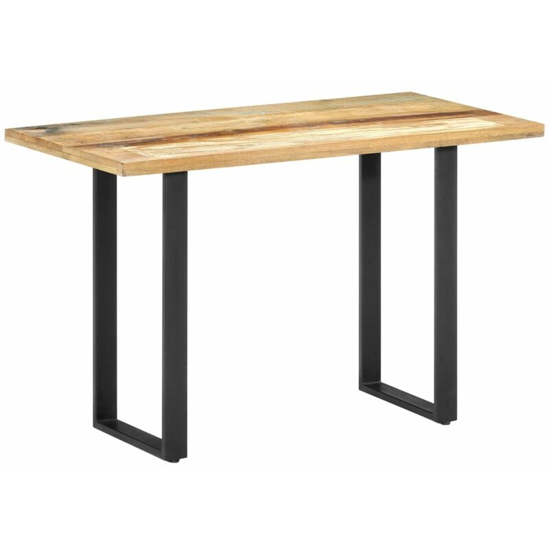 

Mesa de comedor de madera maciza reciclada 120x60x76 cm