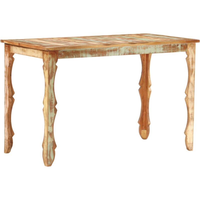 

vidaXL Mesa de Comedor de Madera Maciza Reciclada 120x60x76 cm - Marrón