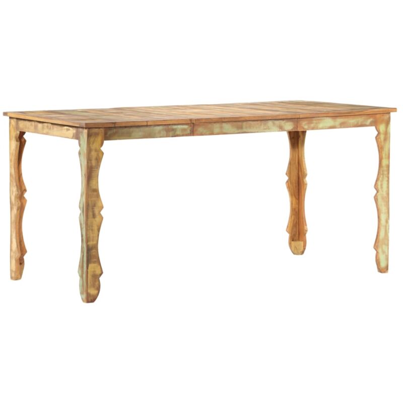 

vidaXL Mesa de Comedor de Madera Maciza Reciclada 160x80x76 cm - Marrón