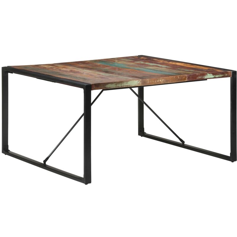 

BHD - Mesa de comedor de madera maciza reciclada 140x140x75 cm