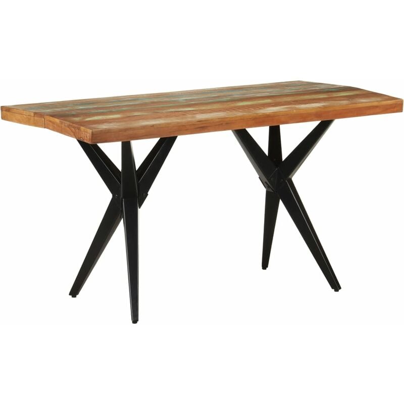 

BHD - Mesa de comedor de madera maciza reciclada 140x70x76 cm