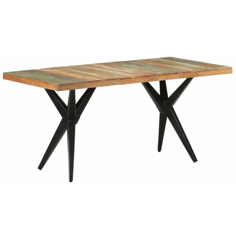 

BHD - Mesa de comedor de madera maciza reciclada 160x80x76 cm