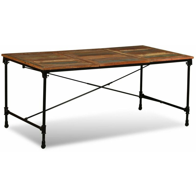 

Happyshopping - Mesa de comedor de madera maciza reciclada 180 cm