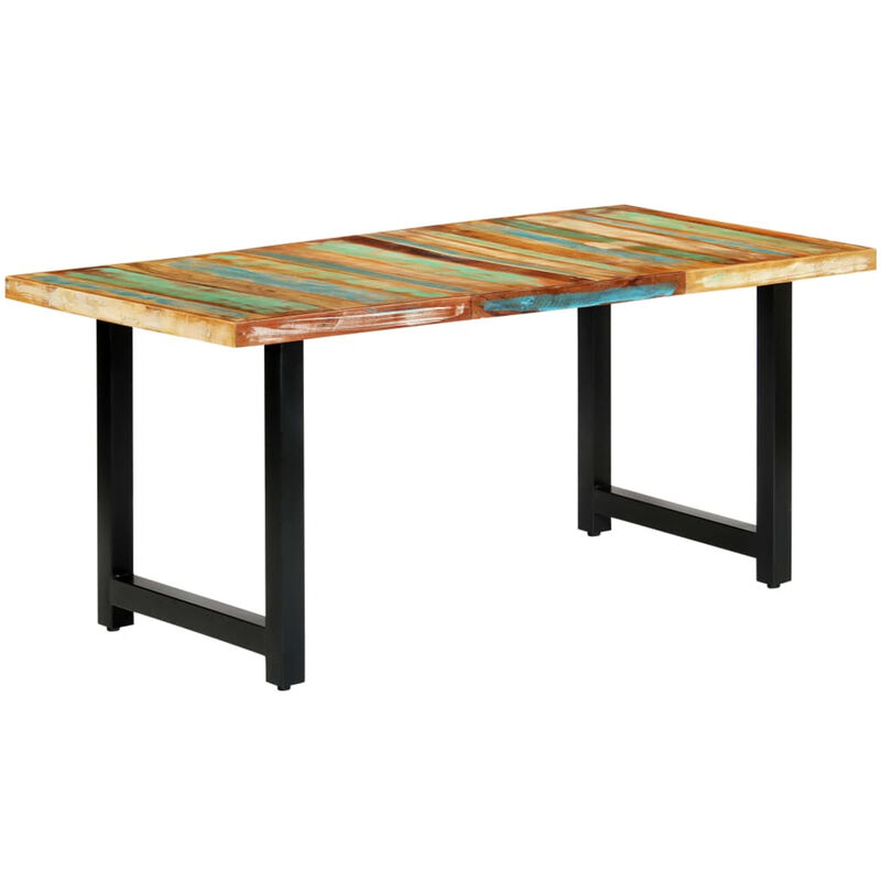 

Mesa de comedor de madera maciza reciclada 180x90x76 cm