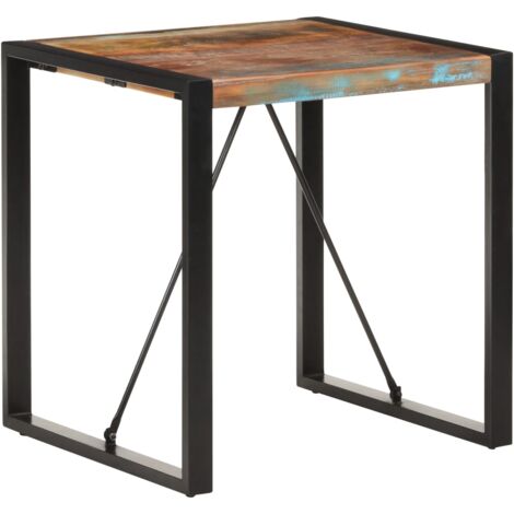 Mesa de comedor de madera maciza reciclada 70x70x75 cm vidaXL