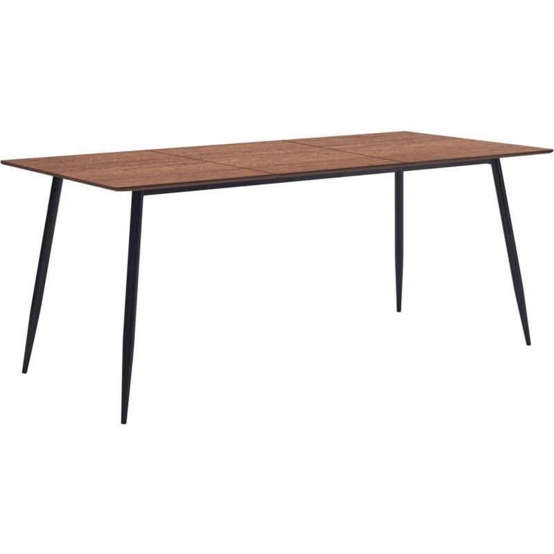 

vidaXL Mesa de Comedor de MDF Marrón 180x90x75 cm - Marrón