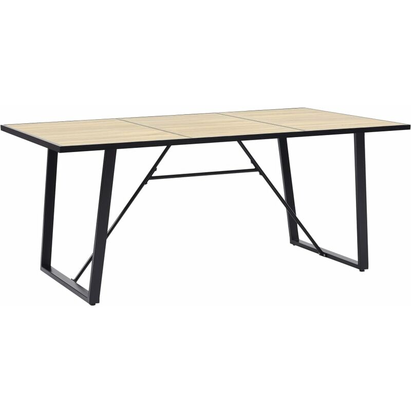 

vidaXL Mesa de Comedor de MDF Color Roble 180x90x75 cm - Marrón