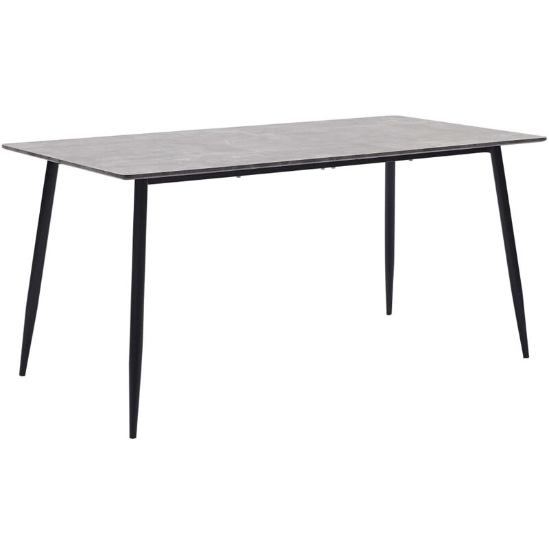 

Mesa de comedor de MDF gris 160x80x75 cm